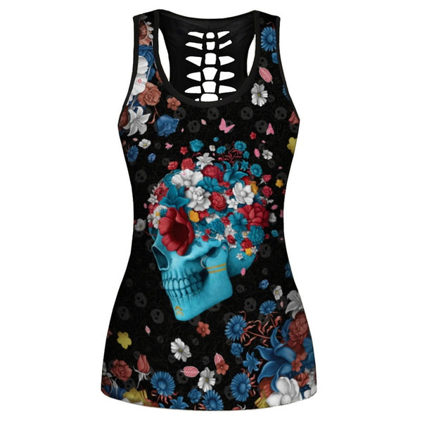 Conjunto Deportivo Casual con Chaleco Hueco y Leggings