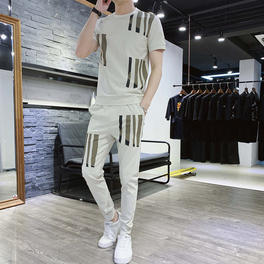 Conjunto Deportivo Slim Fit para Hombre - Camiseta Manga Corta y Pantalón de Verano - Image 4