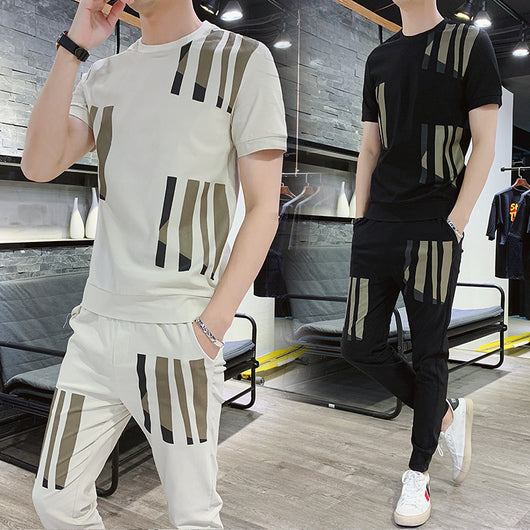 Conjunto Deportivo Slim Fit para Hombre - Camiseta Manga Corta y Pantalón de Verano - Image 5