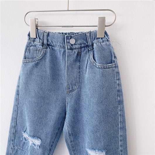 Pantalones Vaqueros Rotos Holgados para Niños - Estilo Casual Moderno - Image 8