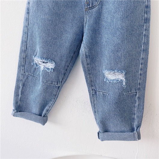 Pantalones Vaqueros Rotos Holgados para Niños - Estilo Casual Moderno - Image 4