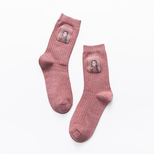 Calcetines Estampados para Mujer con Diseño Infantil - Image 5