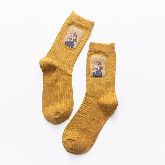 Calcetines Estampados para Mujer con Diseño Infantil - Image 4