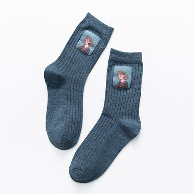 Calcetines Estampados para Mujer con Diseño Infantil - Image 6