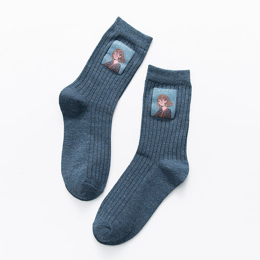 Calcetines Estampados para Mujer con Diseño Infantil - Image 6