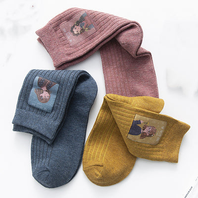 Calcetines Estampados para Mujer con Diseño Infantil - Image 3