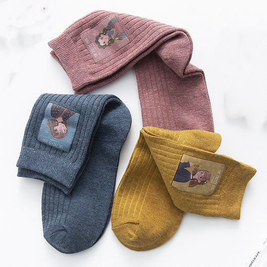 Calcetines Estampados para Mujer con Diseño Infantil - Image 3