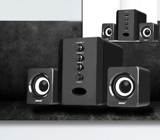 Sistema de Altavoces Estéreo D-202 con Subwoofer para PC y Smartphones - Image 3