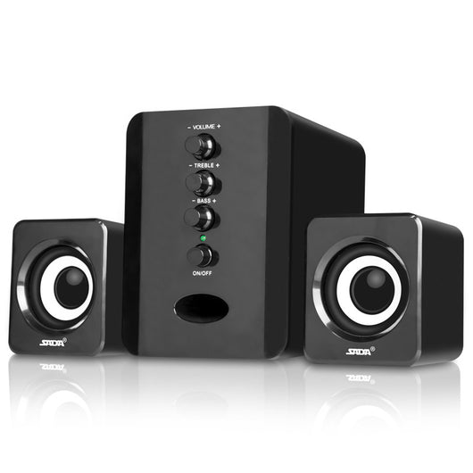 Sistema de Altavoces Estéreo D-202 con Subwoofer para PC y Smartphones - Image 4