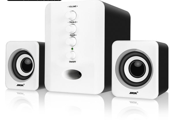 Sistema de Altavoces Estéreo D-202 con Subwoofer para PC y Smartphones - Image 7