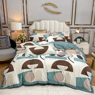 Juego de Cama Seda Estampada 4 Piezas - Primavera Verano - Image 19