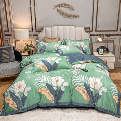 Juego de Cama Seda Estampada 4 Piezas - Primavera Verano - Image 24