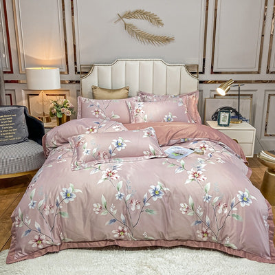 Juego de Cama Seda Estampada 4 Piezas - Primavera Verano - Image 27