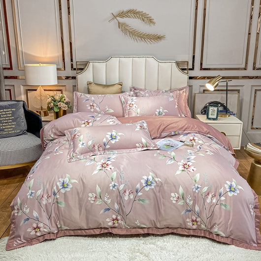Juego de Cama Seda Estampada 4 Piezas - Primavera Verano - Image 27