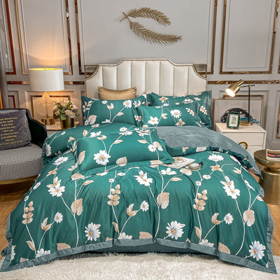Juego de Cama Seda Estampada 4 Piezas - Primavera Verano - Image 28