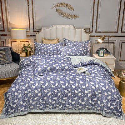 Juego de Cama Seda Estampada 4 Piezas - Primavera Verano - Image 30