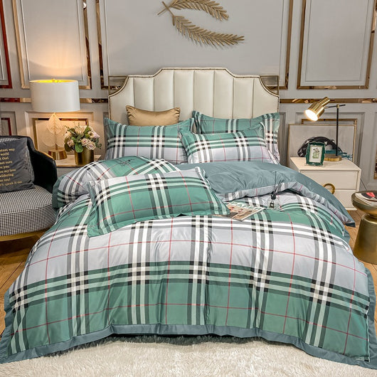 Juego de Cama Seda Estampada 4 Piezas - Primavera Verano - Image 6