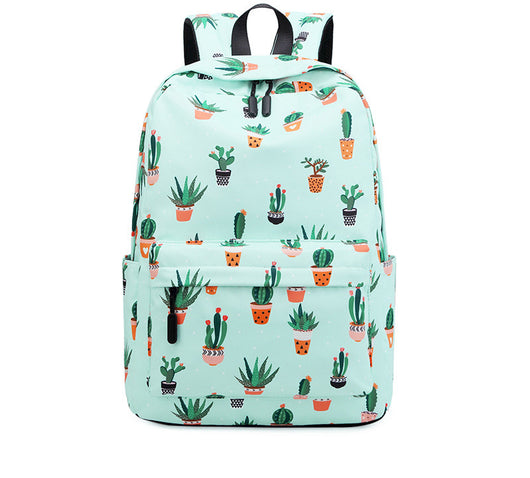 Mochila Escolar Estampado Cactus para Niñas Secundaria - Image 8