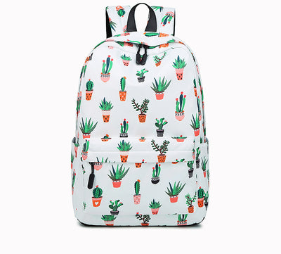 Mochila Escolar Estampado Cactus para Niñas Secundaria - Image 10