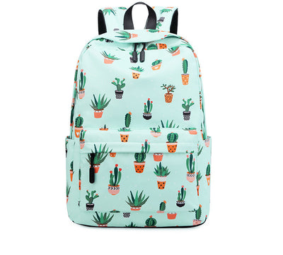 Mochila Escolar Estampado Cactus para Niñas Secundaria - Image 4
