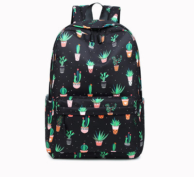 Mochila Escolar Estampado Cactus para Niñas Secundaria - Image 2