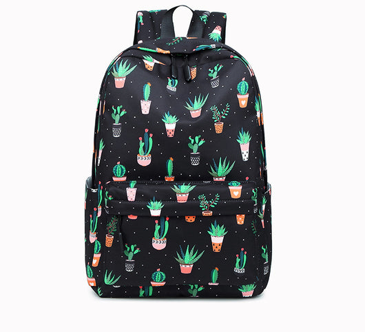 Mochila Escolar Estampado Cactus para Niñas Secundaria - Image 2