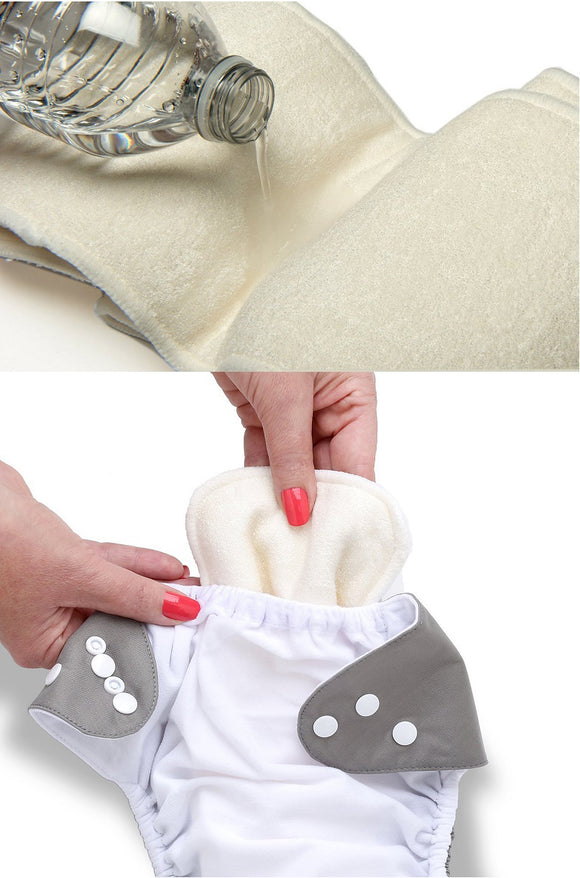 Tapete Cambiador de Fibra de Bambú con Inserto Absorbente para Bebé