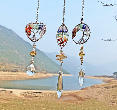 Colgante Árbol de la Vida con Cristales - Ornamento DIY para Auto - Image 14