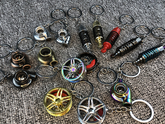 Llavero Amortiguador de Rueda Turbo - Accesorio Personalizado para Auto - Image 9