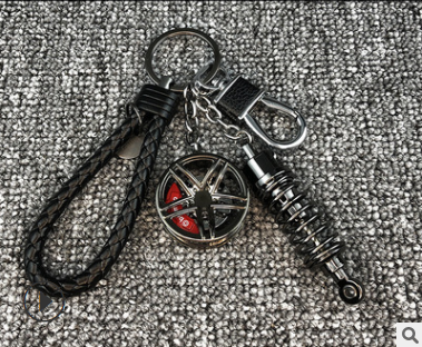 Llavero Amortiguador de Rueda Turbo - Accesorio Personalizado para Auto - Image 2