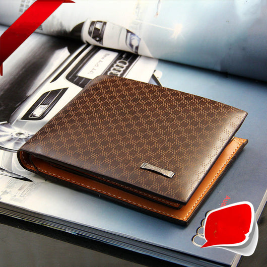 Billetera Casual para Hombre con Diseño Cuadriculado y Múltiples Compartimentos - Image 4