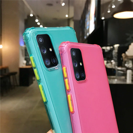 Funda Protectora Samsung A51/A70/S10e/S20 Ultra con Cordón - Silicona Antichoque Color Puro - Image 2