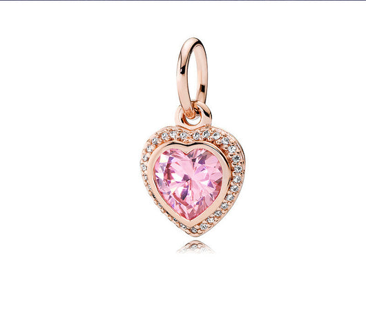 Colgante de Plata Esterlina Rose Gold con Letras Personalizables para el Hogar - Image 26