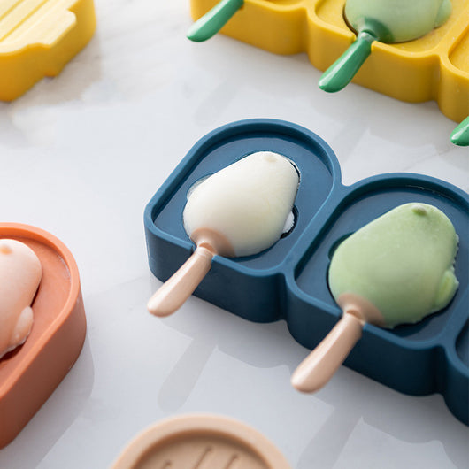 Molde de Silicona en Forma de Pájaro para Paletas y Helado con Palos - Bandeja de 3 Celdas para Postres DIY - Image 3