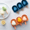 Molde de Silicona en Forma de Pájaro para Paletas y Helado con Palos - Bandeja de 3 Celdas para Postres DIY