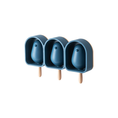 Molde de Silicona en Forma de Pájaro para Paletas y Helado con Palos - Bandeja de 3 Celdas para Postres DIY - Image 9