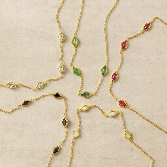 Pulsera de Plata 925 con Gemas Naturales Multicolor - Amatista y Topacio - Image 2