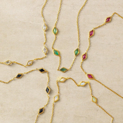 Pulsera de Plata 925 con Gemas Naturales Multicolor - Amatista y Topacio - Image 2
