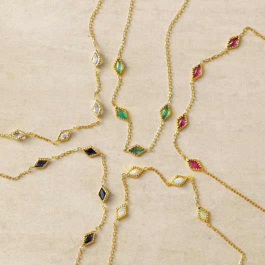 Pulsera de Plata 925 con Gemas Naturales Multicolor - Amatista y Topacio - Image 2
