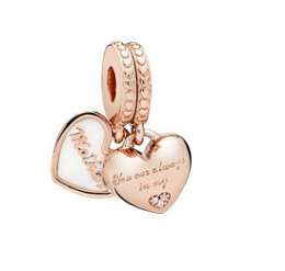 Colgante de Plata Esterlina Rose Gold con Letras Personalizables para el Hogar - Image 6