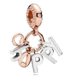 Colgante de Plata Esterlina Rose Gold con Letras Personalizables para el Hogar - Image 15