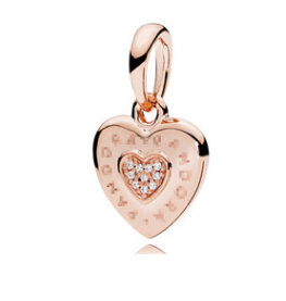 Colgante de Plata Esterlina Rose Gold con Letras Personalizables para el Hogar - Image 2