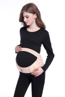 Pink adjustable maternity support belt on a pregnant woman, designed for stomach lift and comfort. - Image 15