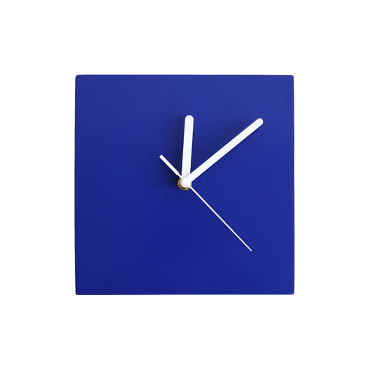 Reloj de Pared Minimalista Azul Klein con Segundero Silencioso