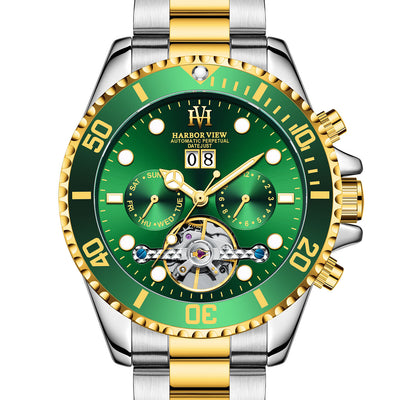 Reloj Automático Tourbillon ARBOR VIEW Ghost Water Verde con Luminiscencia - Image 5