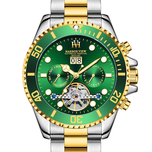 Reloj Automático Tourbillon ARBOR VIEW Ghost Water Verde con Luminiscencia - Image 5