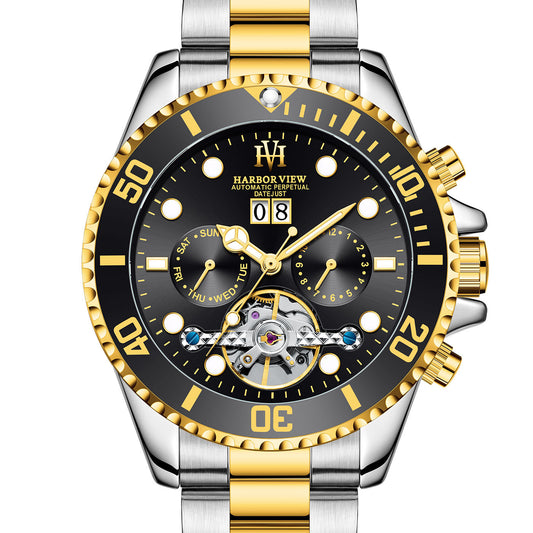 Reloj Automático Tourbillon ARBOR VIEW Ghost Water Verde con Luminiscencia