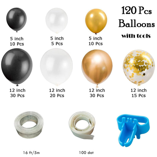Set de Globos de Látex Clásicos con Cadena Decorativa para Fiestas y Bodas - Image 10