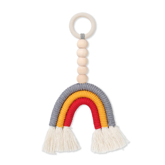 Anillo Decorativo Arcoíris de Madera Maciza - Estilo Nórdico para Habitaciones Infantiles - Image 5