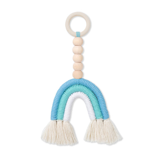 Anillo Decorativo Arcoíris de Madera Maciza - Estilo Nórdico para Habitaciones Infantiles - Image 3